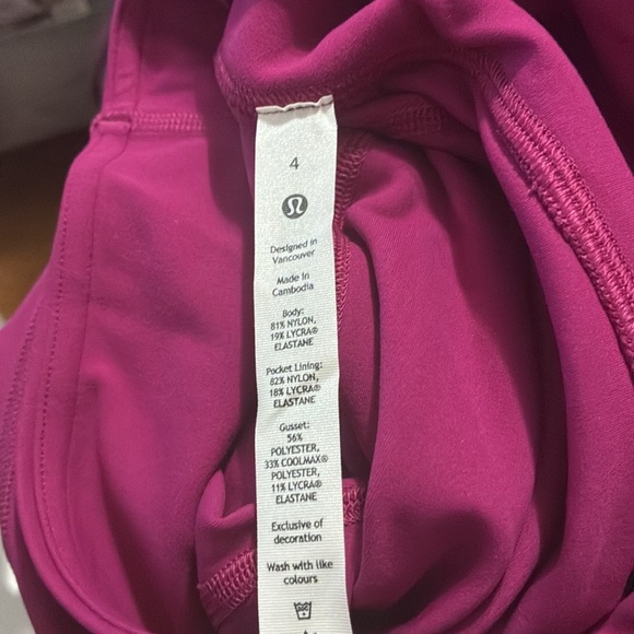 Lululemon Groove Super-High-Rise Flared Pant Nulu 32" (Magenta Purple) - Picture 10 of 11